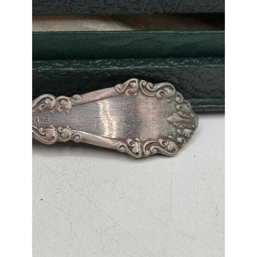 Vintage 1847 Rogers Bros Silverplate Teaspoons Set 6 in Myers/Franks Boston Case